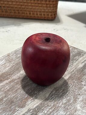 Vintage Wooden Red Apple